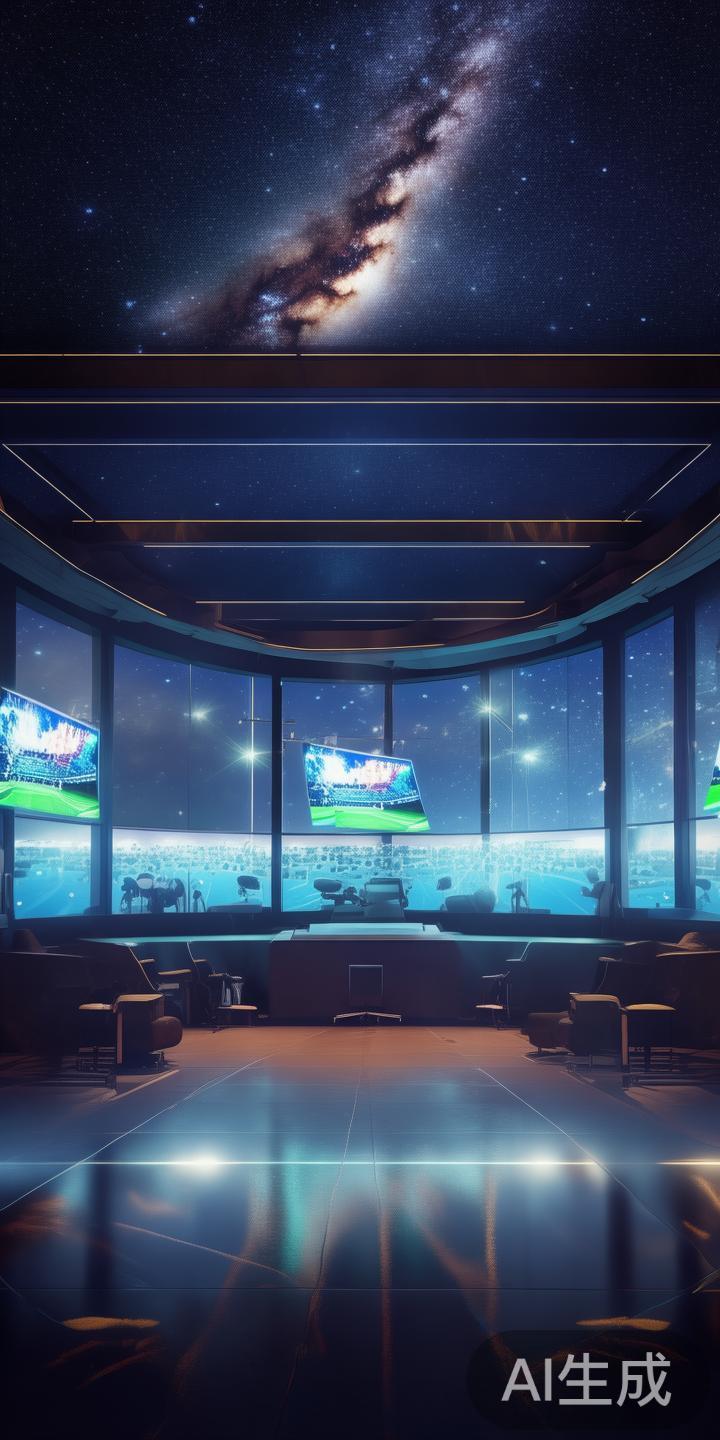 星空体育直播间:夜空下的精彩比赛盛宴尽享视觉盛宴 星空体育直播间的最大亮点在于它将传统的体育转播与夜
